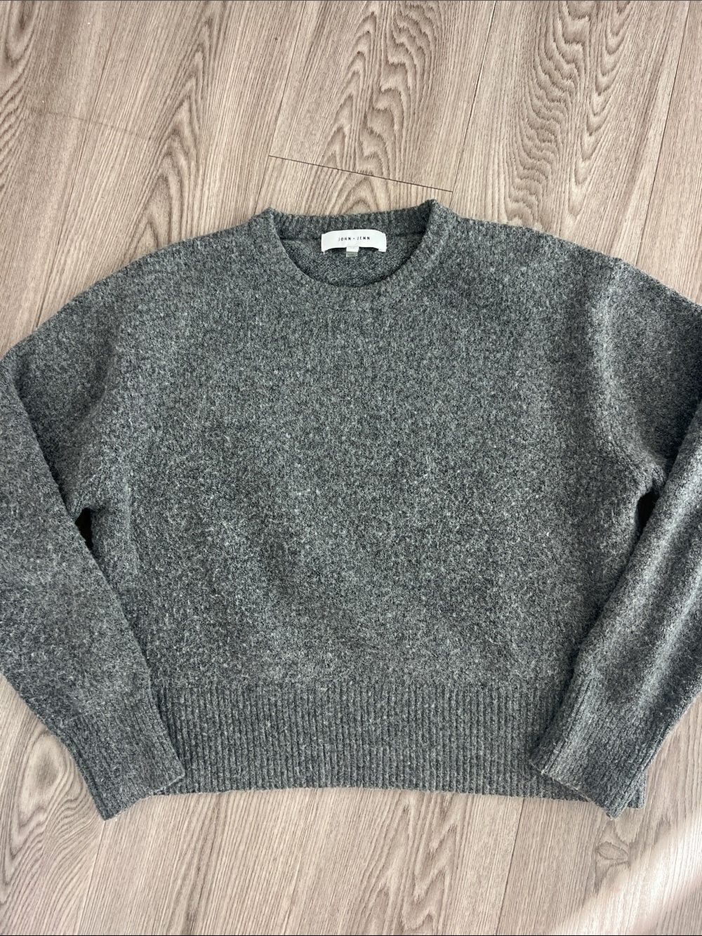 John + Jenn Heather Gray Crewneck Sweater